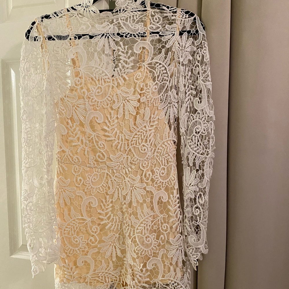 White lace romper